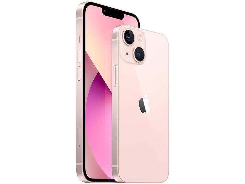Apple iPhone 13 Mini 256GB Rosa Tela 5,4” - 12MP iOS - iPhone 13